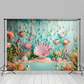 Aperturee - Aperturee Underwater World Summer Vibe Cake Smash Backdrop